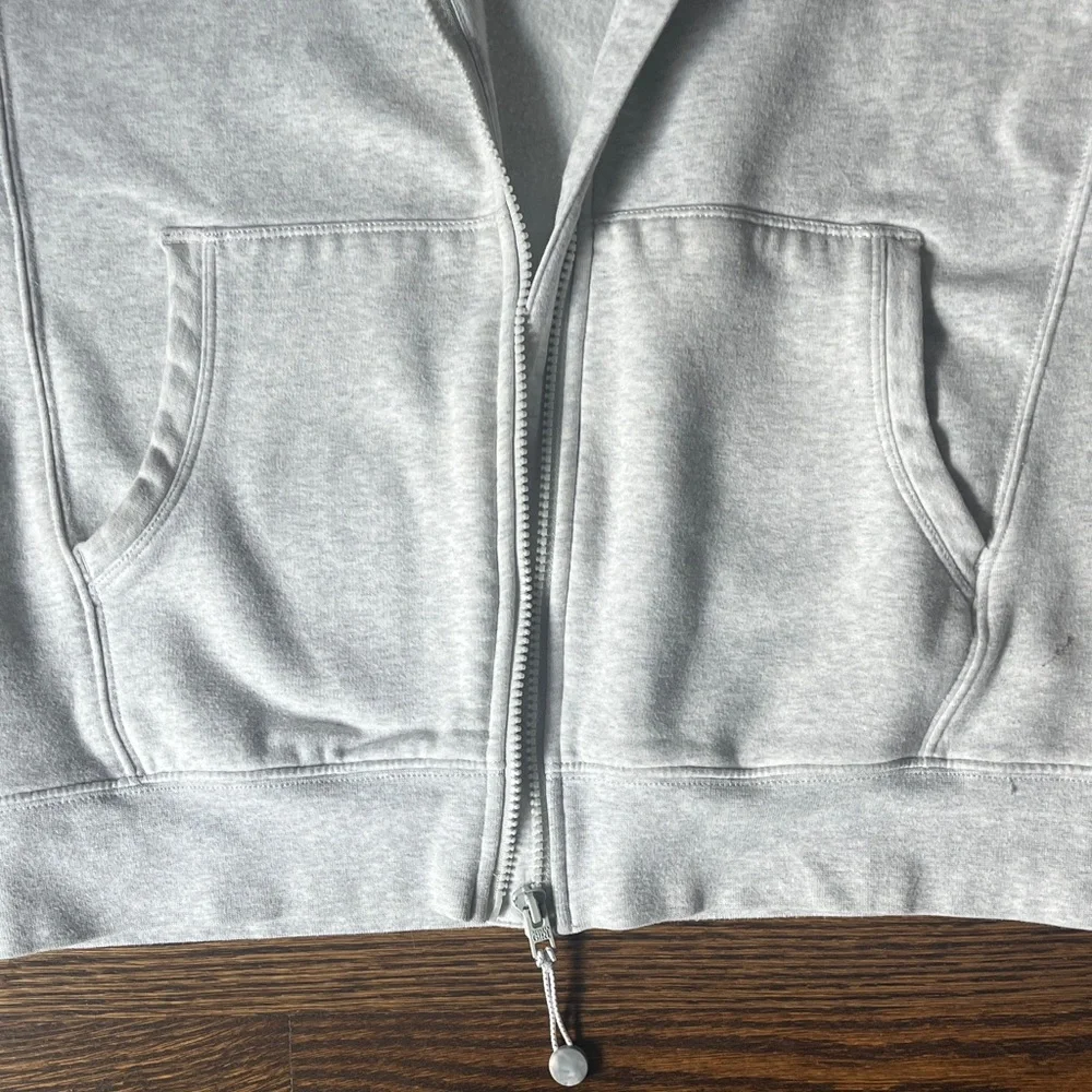 Athleta Girl Gray Fleece Jacket - Picture 3 of 4